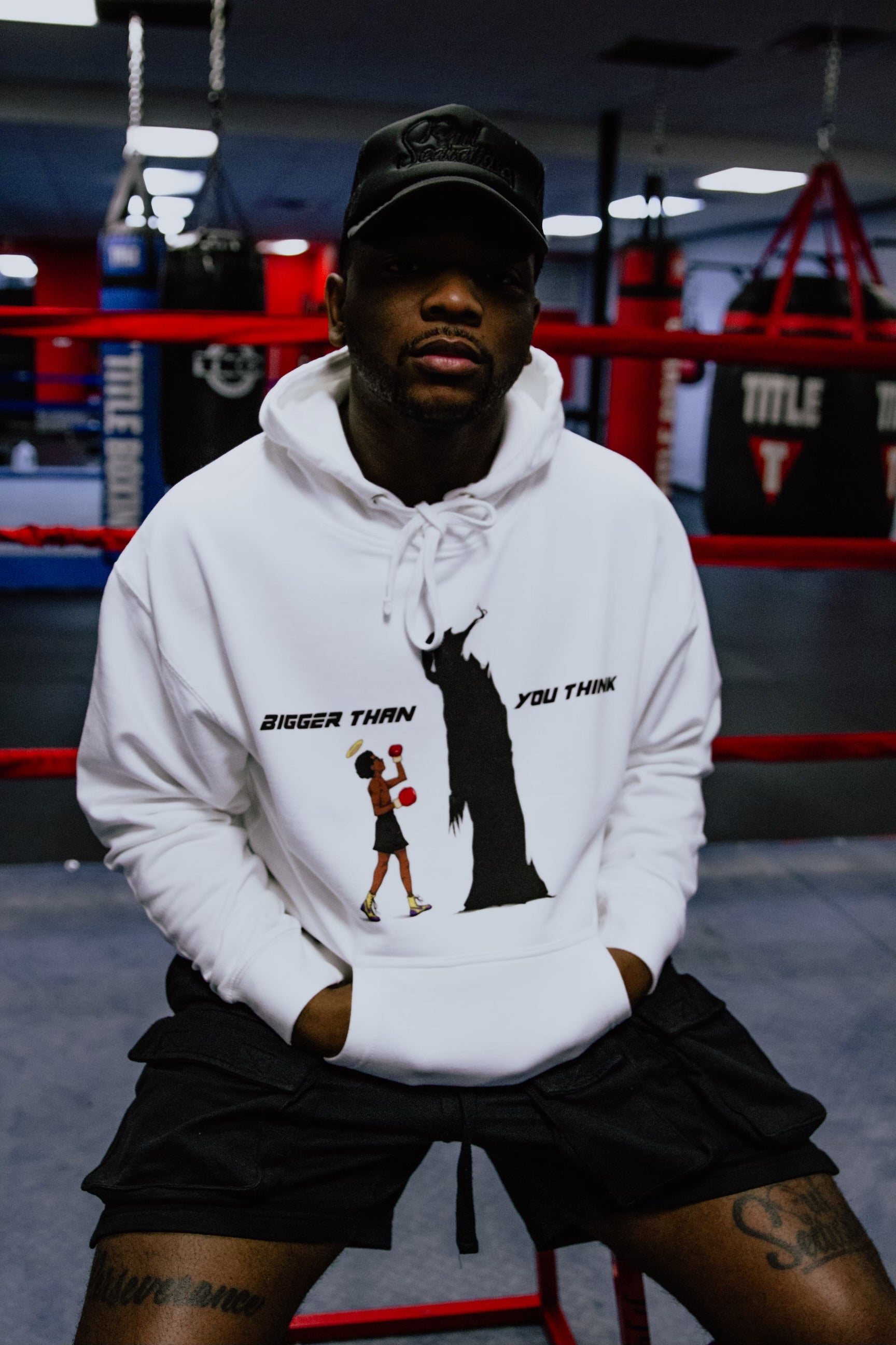 “BIGGER THAN YOU THINK” PULLOVER HOODIE