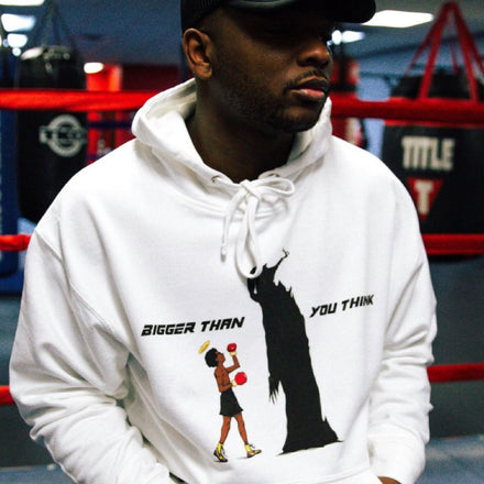 “BIGGER THAN YOU THINK” PULLOVER HOODIE