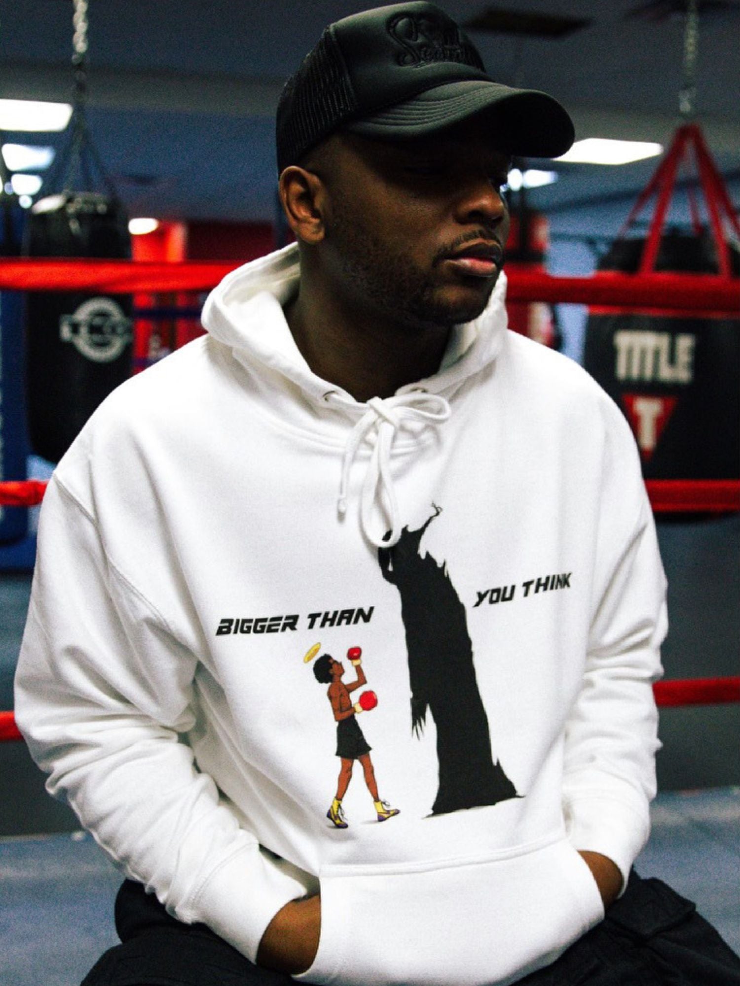 “BIGGER THAN YOU THINK” PULLOVER HOODIE